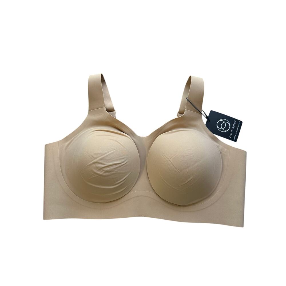 NWT Evelyn & Bobbie The Beyond Bra Tan Nude XL